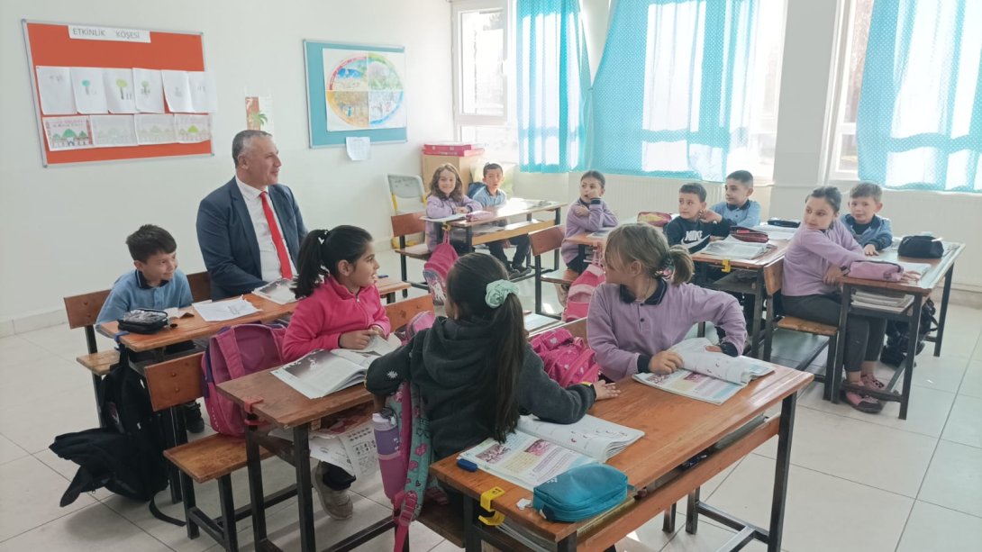 İlçe Milli Eğitim Müdürümüz Sekizeylül İlkokulu ve Kızıklı İlkokulunu Ziyaret Etti
