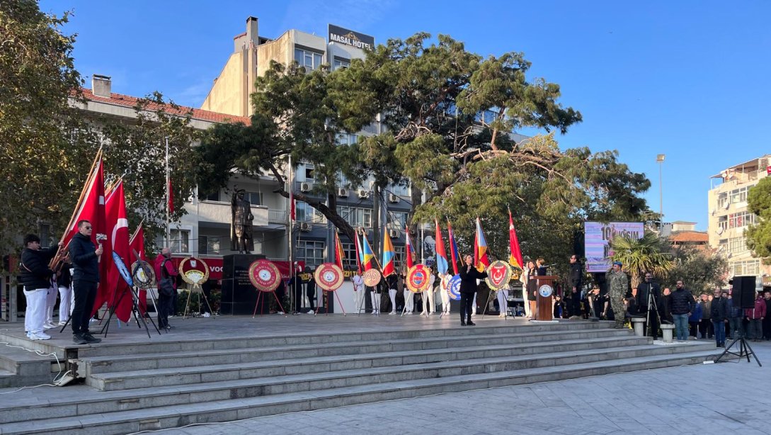 10 KASIM ATATÜRK'Ü ANMA GÜNÜ ÇELENK SUNMA TÖRENİ YAPILDI